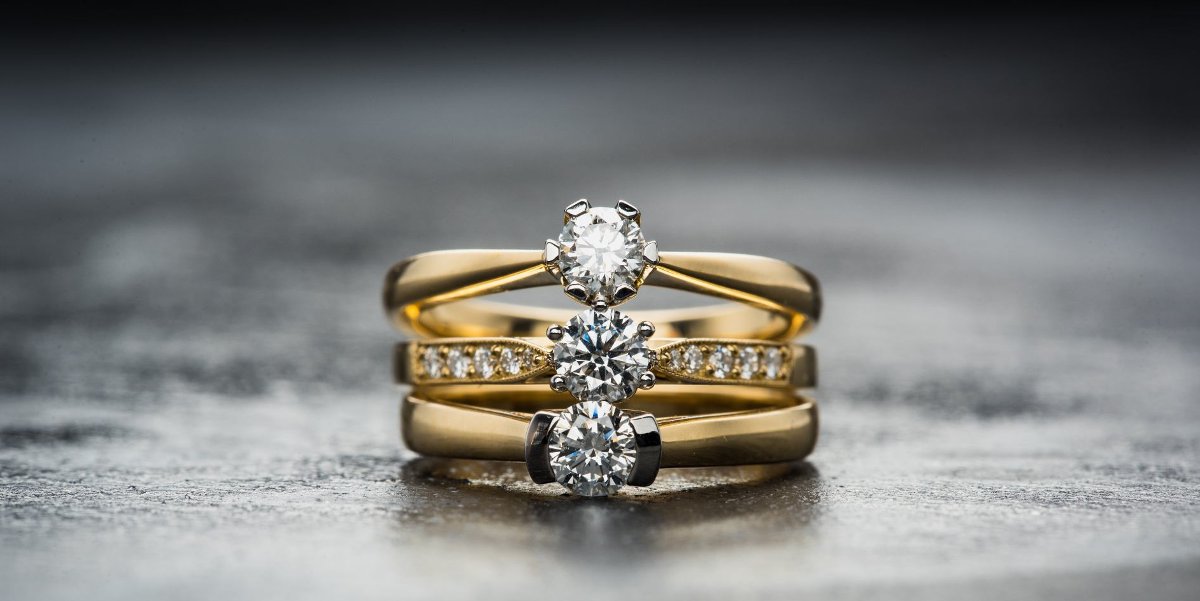 image of three diamond rings